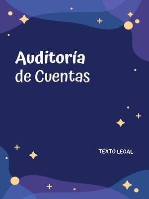 cover image of Auditoría de Cuentas